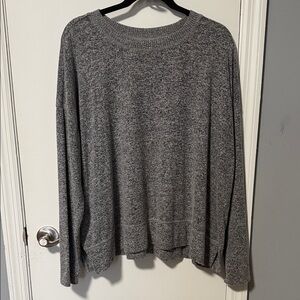 Lucky Brand Heather Gray Knit Top
